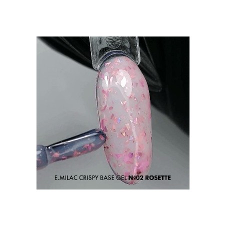 Crispy Base Gel 02 Rosette – Base Gel pour manucure brillante et renforçante