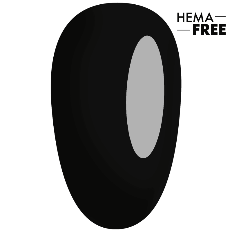 E.MiLac Black Gloss #030 | Vernis Gel Noir Brillant 9/15 ml