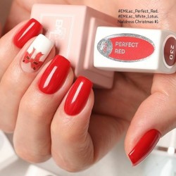 E.MiLac Perfect Red #230 – Vernis Gel Rouge Intense | Dolce Vita