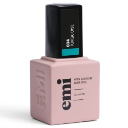 E.MiLac Turquoise #034 – Vernis Gel Haute Couture | 9 ml