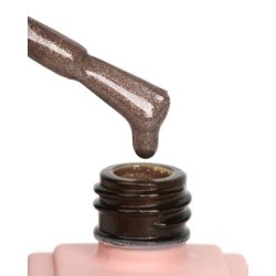 E.MiLac GS Dunes #444 – Vernis Gel Amarante Brune Lumineuse | Golden Safari