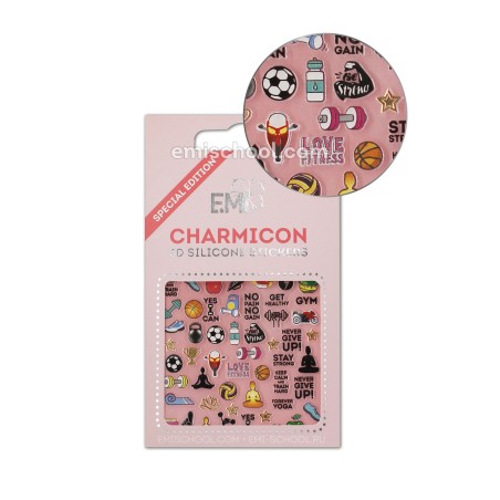 Charmicon 3D Silicone Stickers Sports
