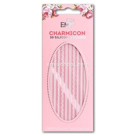 Charmicon 3D Silicone Stickers Ornament MIX White 2