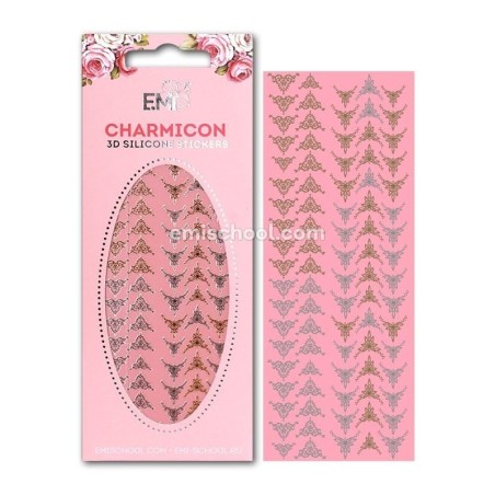 Charmicon 3D Silicone Stickers Lunula 21 Gold/Silver