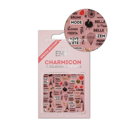 Charmicon 3D Silicone Stickers France 2