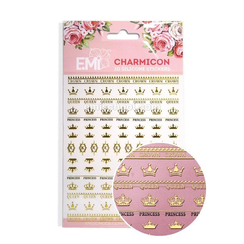 Charmicon 3D Silicone Stickers Crowns