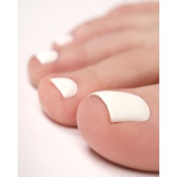 E.MiLac Pedicure White #1 – Vernis Gel Sans Base ni Top | Spécial Pédicure