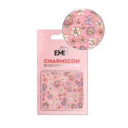 Charmicon 3D Silicone Stickers 134 Flowers MIX