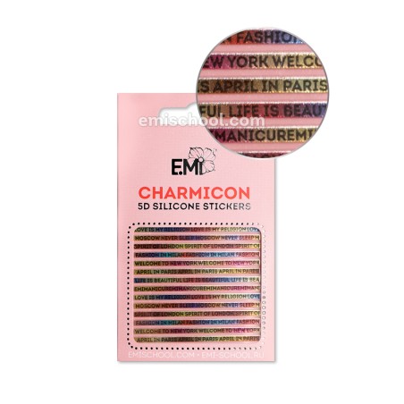 Charmicon 3D Silicone Stickers 103 Words