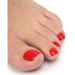 E.MiLac Pedicure Scarlet #9 – Vernis Gel Rouge 3-en-1