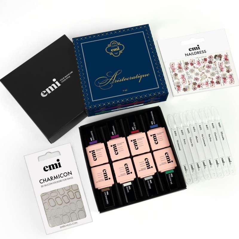 Set E.MiLac Aristocratique 9 ml – Vernis Gel Nobles & Raffinés Automne 2023