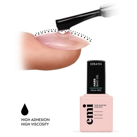Hard Base Gel Hema Free – Base Gel Renforçante Sans HEMA | E.MiLac