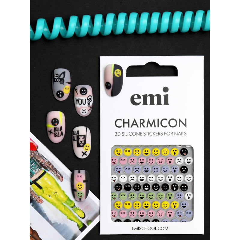 Charmicon 3D Silicone Stickers 197 ?olored Smiles