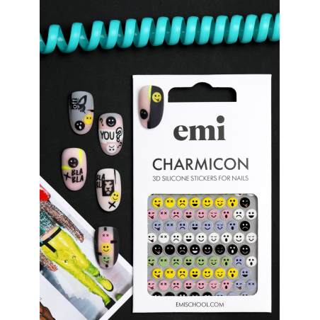 Charmicon 3D Silicone Stickers 197 ?olored Smiles