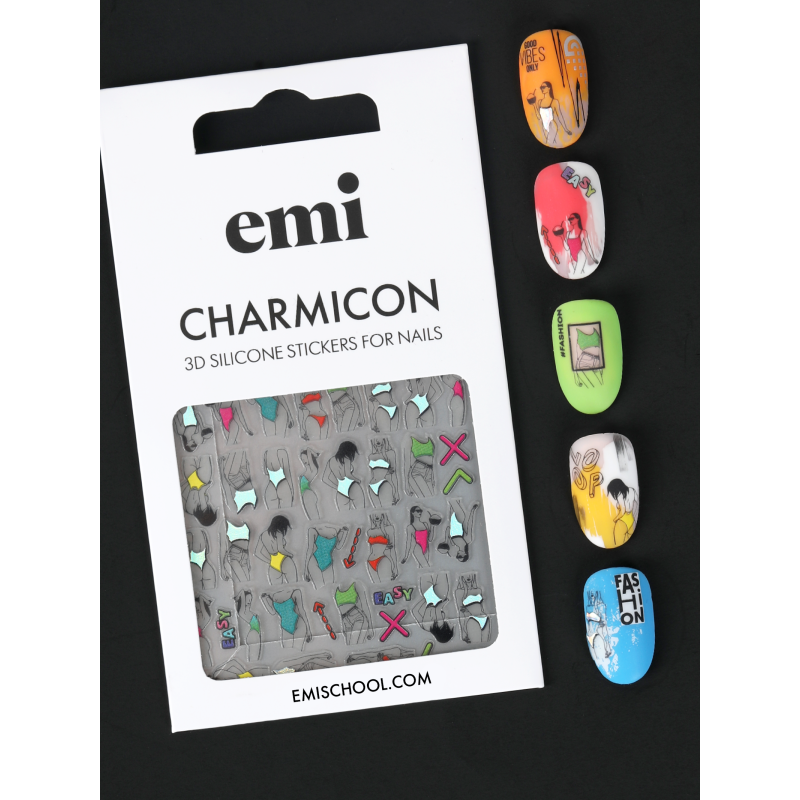 Charmicon 3D Silicone Stickers 208 Easy-breezy