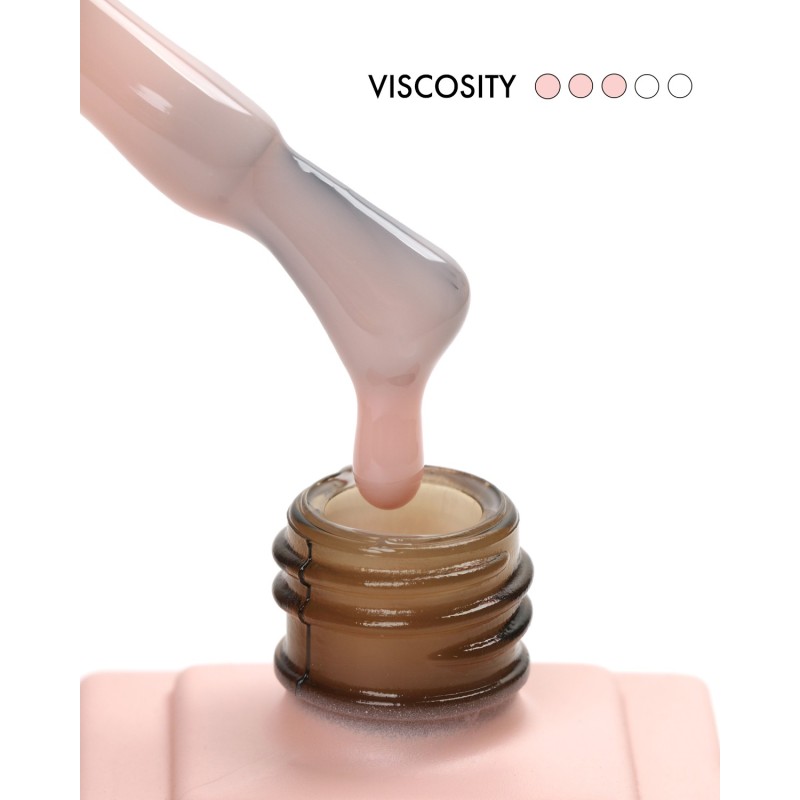 Fiber Base Gel Natural Pink #3 – 9 ml | Base Gel Renforçante Ongles | E.MiLac