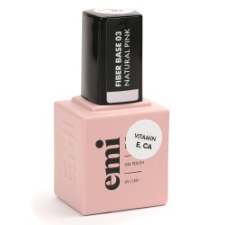 Fiber Base Gel Natural Pink #3 – 15 ml | Base Ongles Renforçante | E.MiLac