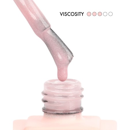 Fiber Base Gel Pink Diamond #6 – 9 ml | Base Renforçante Pailletée | E.MiLac