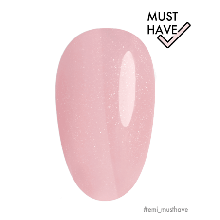 Fiber Base Gel Pink Diamond #6 – 15 ml | Base Renforçante Pailletée | E.MiLac