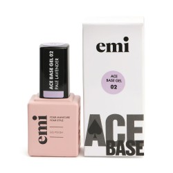 Ace Base #02 Pale Lavender – 9 ml | Base Gel Lavande Renforçante | E.MiLac