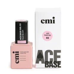 Ace Base #03 Pale Blush – 9 ml | Base Gel Rose Poudré | E.MiLac
