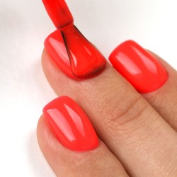 Ace Base #07 Coral Neon – 9 ml | Base Gel Néon Corail | E.MiLac