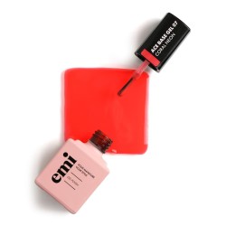 Ace Base #07 Coral Neon – 9 ml | Base Gel Néon Corail | E.MiLac