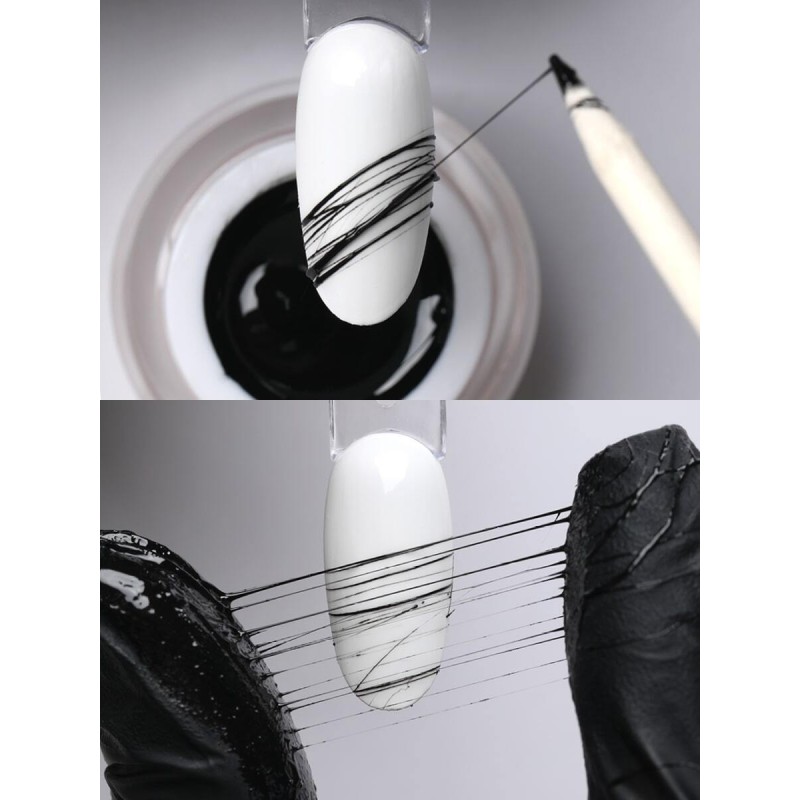 Spider Gel, black 5 ml.