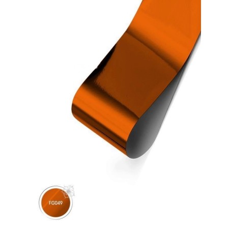 Foil glossy Orange Copper 1,5 m – foil ultra-fin pour nail art