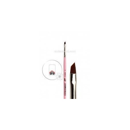 Pinceau biseauté plat One Stroke n°4 - poils synthétiques Torey