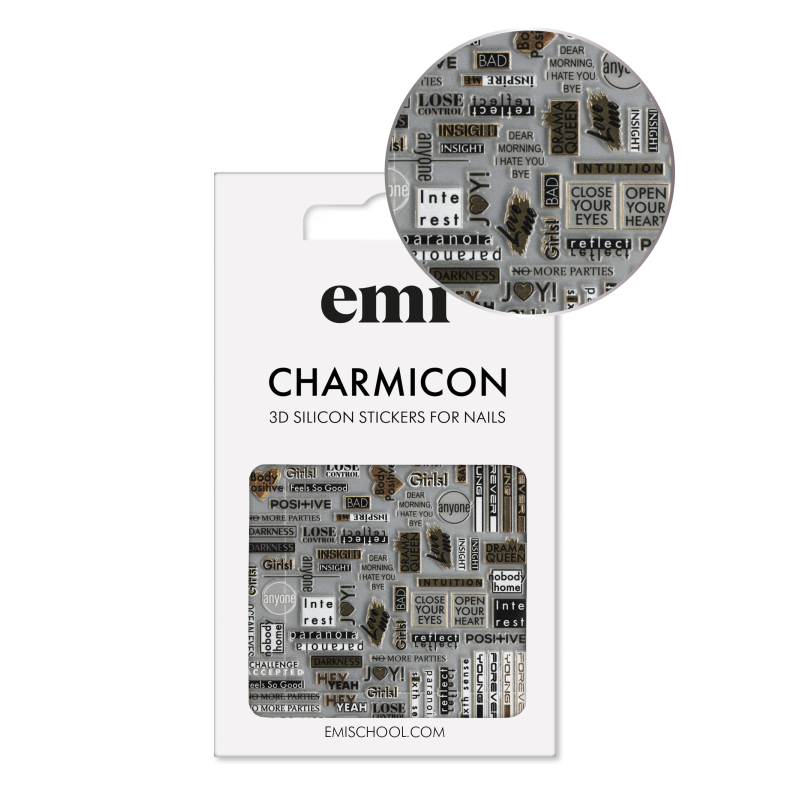 Charmicon 3D Silicone Stickers 196 Joy