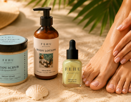 Routine mains et pieds avant les vacances : exfolier, hydrater, illuminer